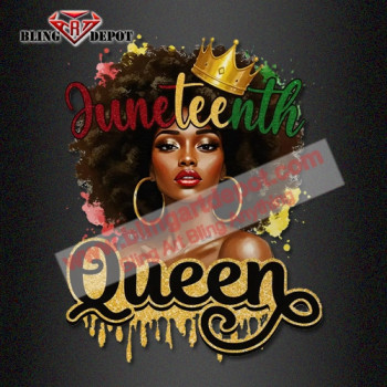 Juneteenth Afro Woman DTF Transfer for Ready to Press Juneteenth Afro Woman DTF Transfer for Ready to Press
